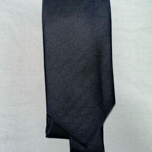 Men's Vintage Dark Grey Herringbone 56x3 Tie - Wembley